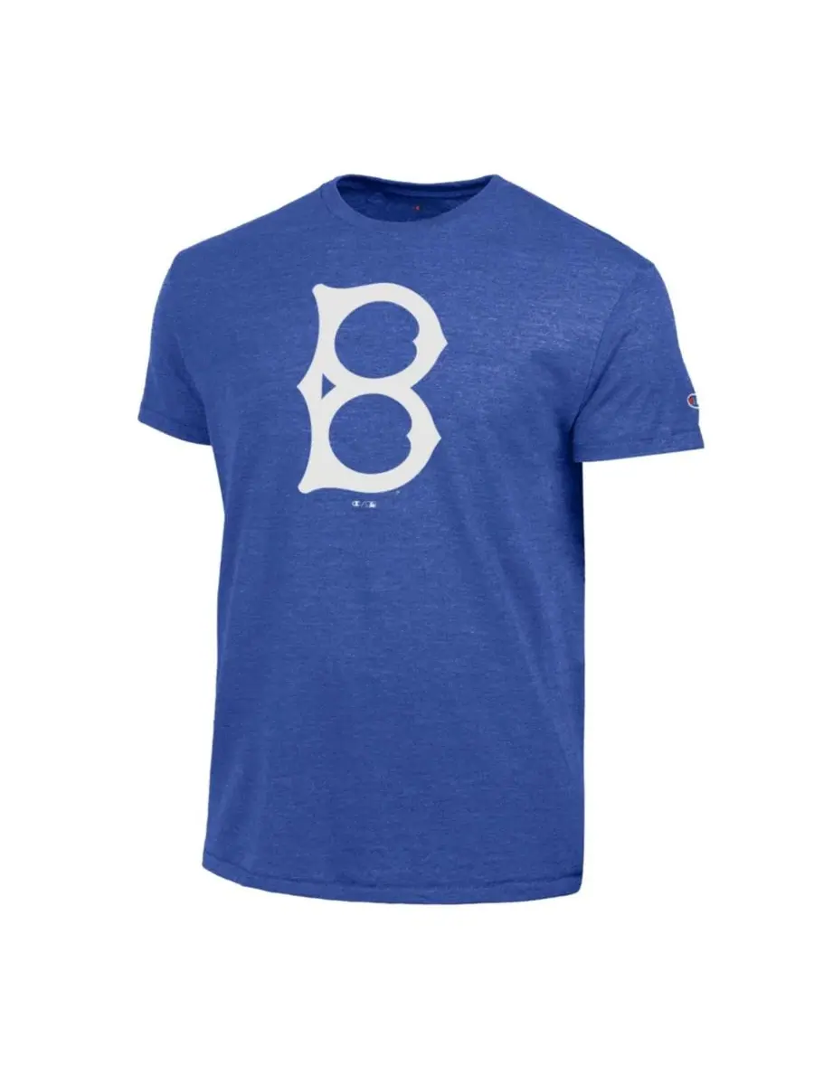 Футболка с принтом Cooperstown Logo Tri-Blend Brooklyn Dodgers Champion — изображение 3 из 3, королевский