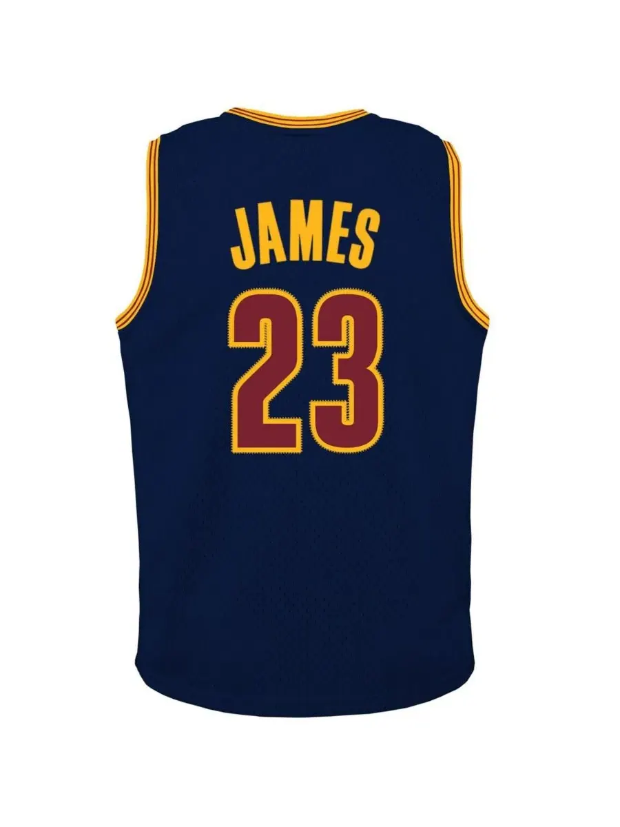 Баскетбольная майка Леброна Джеймса Hardwood Classics Swingman Mitchell & Ness — изображение 2 из 3, темно-синий
