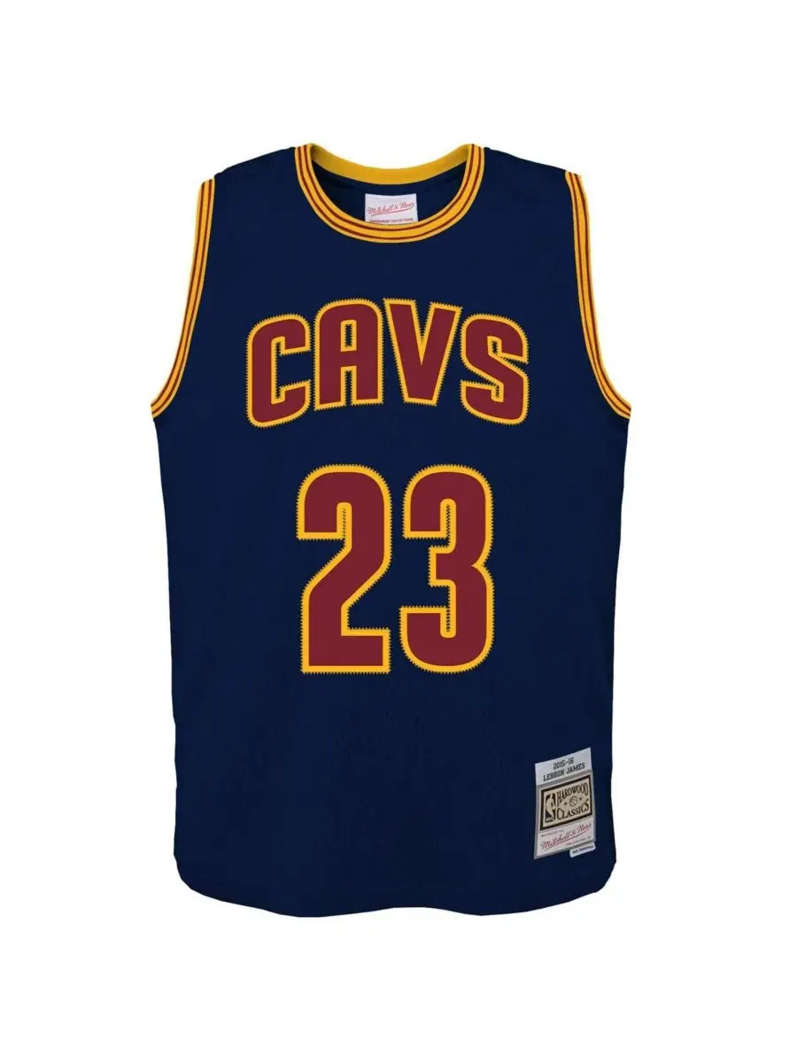 Баскетбольная майка Леброна Джеймса Hardwood Classics Swingman Mitchell & Ness — изображение 3 из 3, темно-синий