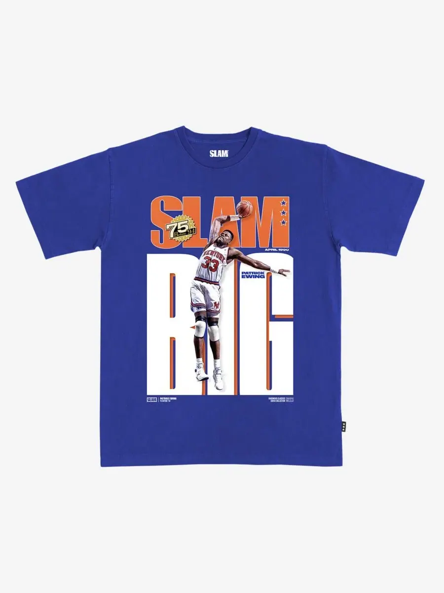 Футболка с принтом Patrick Ewing SLAM Cover, SLAM — изображение 1 из 1, синий