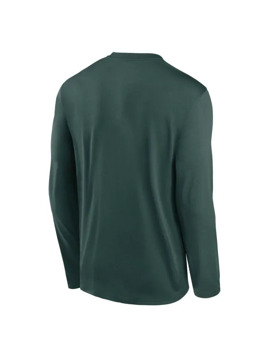 Nike Мужская зеленая футболка с длинными рукавами Michigan State Spartans Prime Time Alternate Logo — изображение 2 из 3