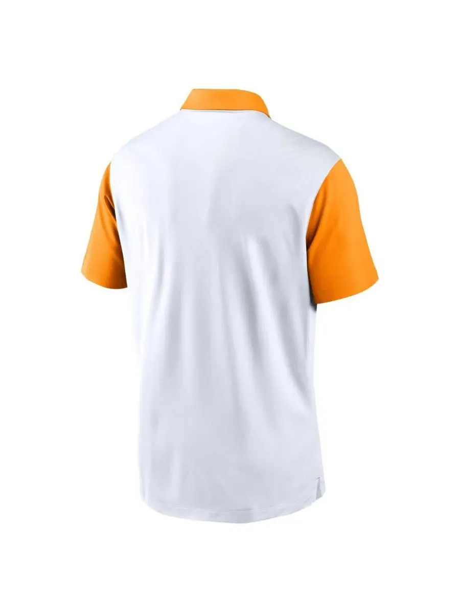 Nike Мужская белая поло Tennessee Volunteers Primetime Campus Vapor Performance — изображение 2 из 3, белый оранжевый