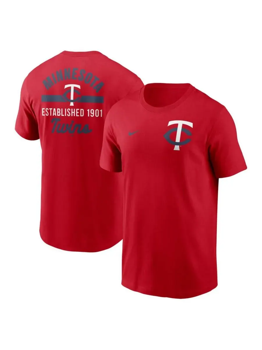 Nike Мужская красная футболка Minnesota Twins — изображение 1 из 3, красный