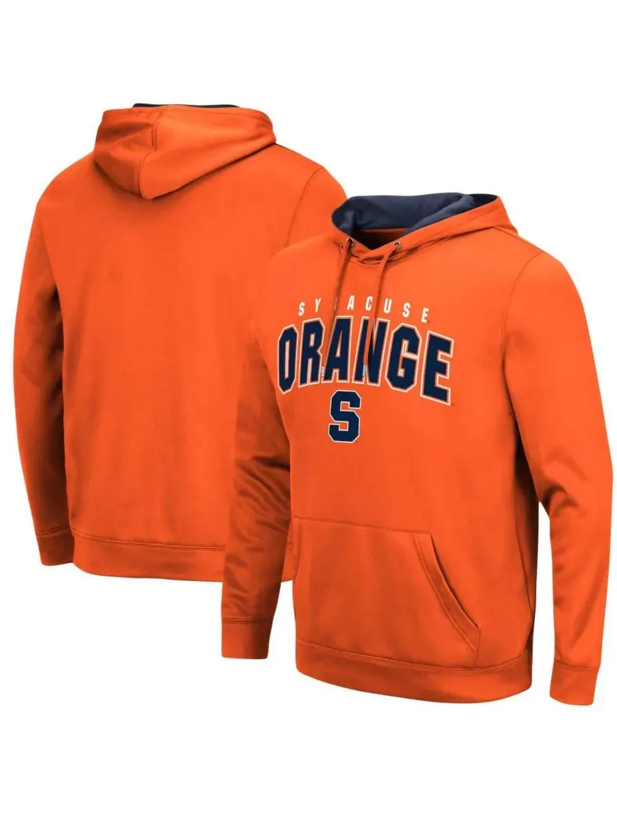 Colosseum Мужская толстовка с капюшоном Syracuse Orange Resistance — изображение 1 из 5, оранжевый