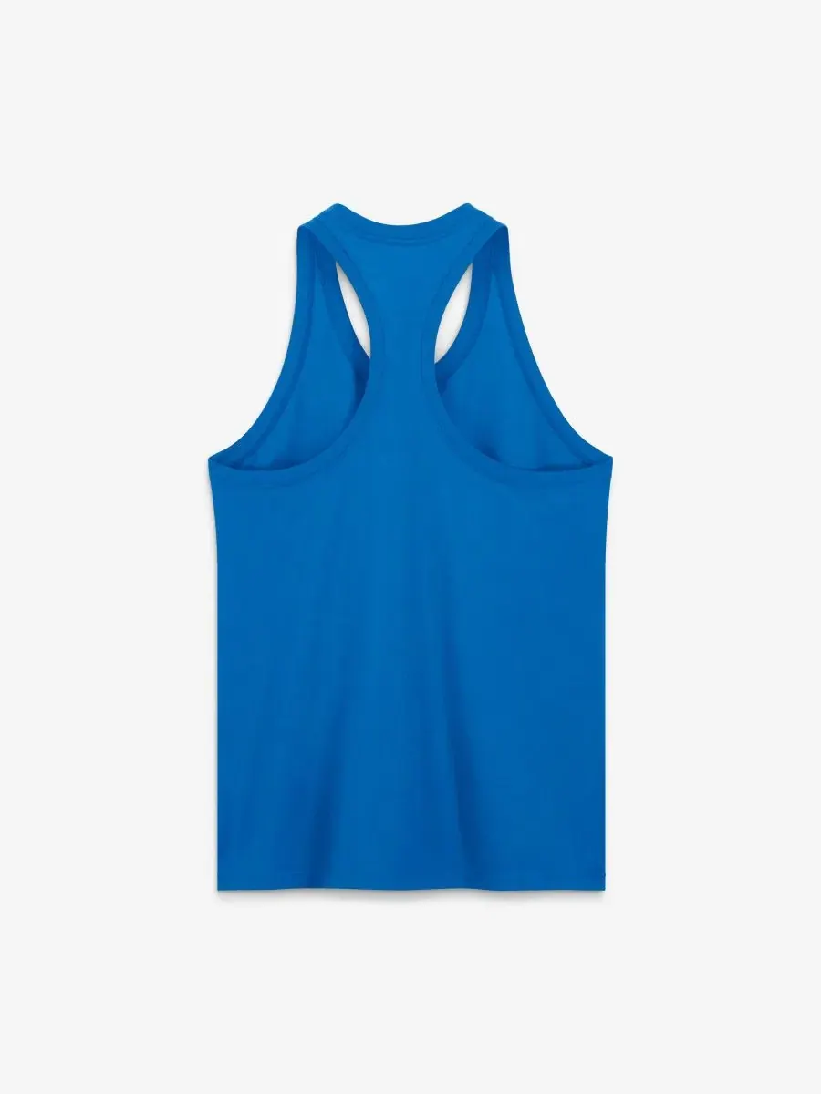 Женский топ без рукавов с принтом Detroit Lions Primetime Tri-Blend Dri-FIT Nike — изображение 3 из 5, синий