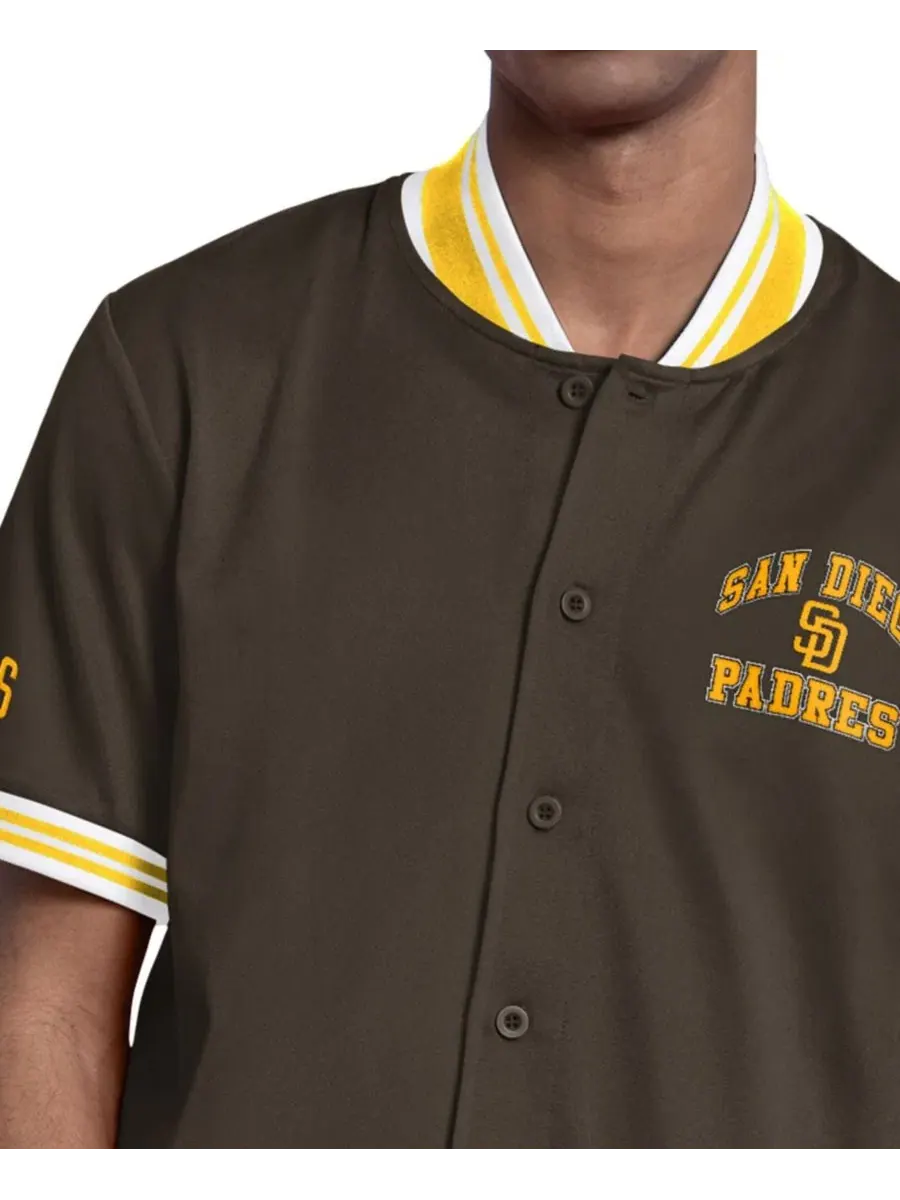 Куртка с коротким рукавом San Diego Padres Starter — изображение 3 из 3, коричневый