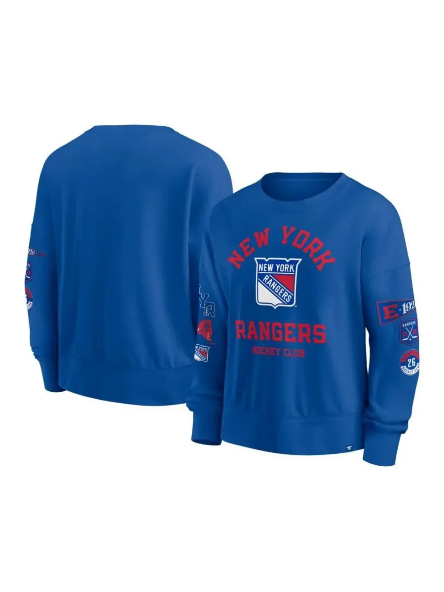 Fanatics Женская синяя толстовка New York Rangers Go Team — изображение 1 из 3, синий