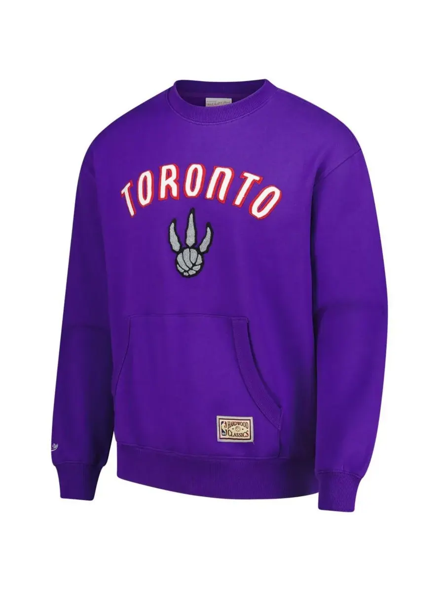 Mitchell & Ness Мужская фиолетовая толстовка Toronto Raptors Nights — изображение 3 из 3, фиолетовый