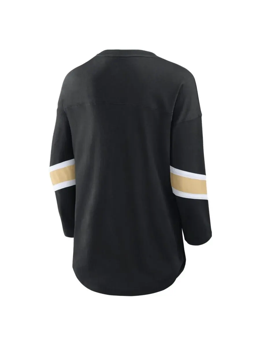 Fanatics Женская черная футболка New Orleans Saints Redzone с рукавами 3/4 — изображение 2 из 3, черный