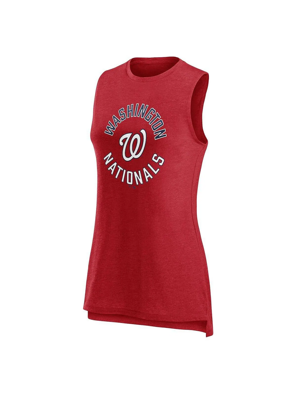 Женская майка с логотипом Heather Red Washington Nationals Что происходит вокруг майки Fanatics — изображение 2 из 3, красный