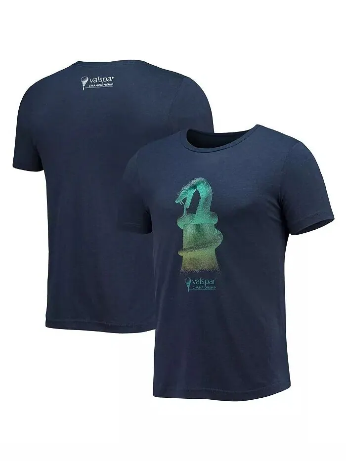 Мужская темно-синяя футболка Valspar Championship Snake Tri-Blend Ahead — изображение 1 из 3