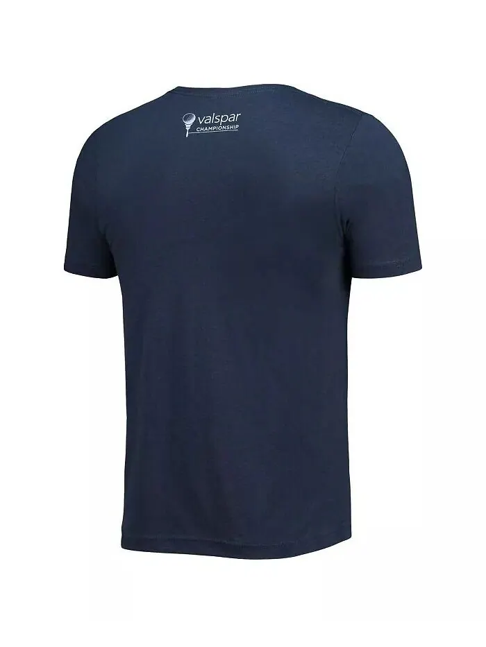 Мужская темно-синяя футболка Valspar Championship Snake Tri-Blend Ahead — изображение 3 из 3