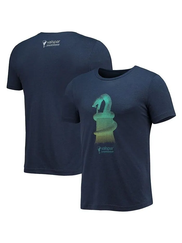Мужская темно-синяя футболка Valspar Championship Snake Tri-Blend Ahead — изображение 1 из 3, темно-синий