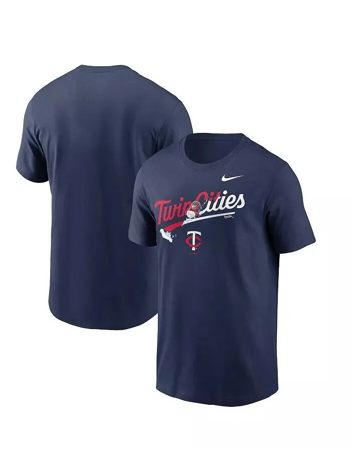 Футболка мужская темно-синяя Minnesota Twins Twin Cities Snow Hometown Nike — изображение 1 из 3