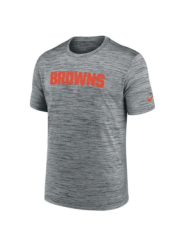 Мужская серая футболка Cleveland Browns Velocity Performance Nike — изображение 2 из 3, серый