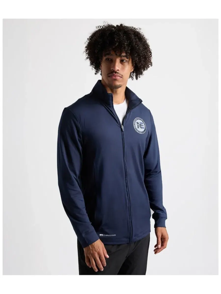 Мужская куртка-бомбер с полной застежкой-молнией Charles River Apparel Navy — изображение 1 из 5, темно-синий
