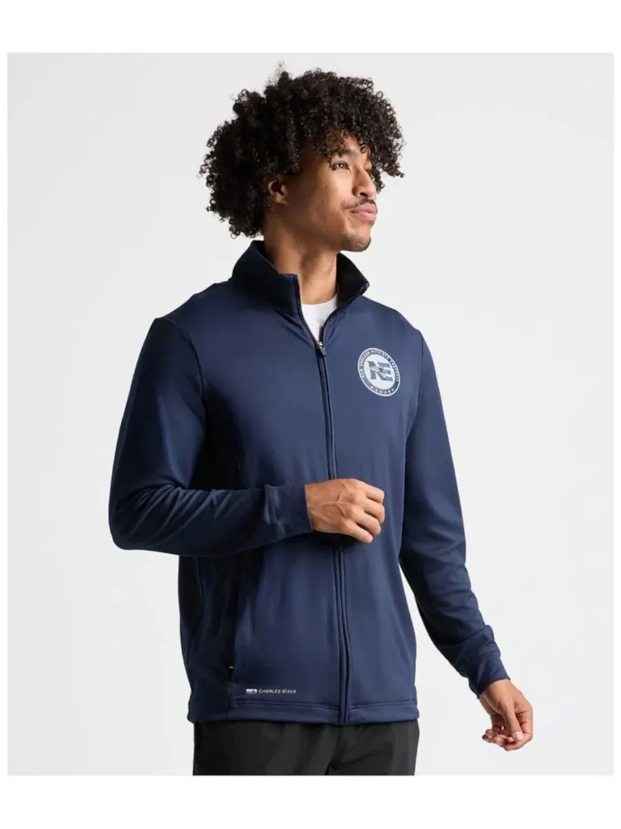 Мужская куртка-бомбер с полной застежкой-молнией Charles River Apparel Navy — изображение 2 из 5, темно-синий