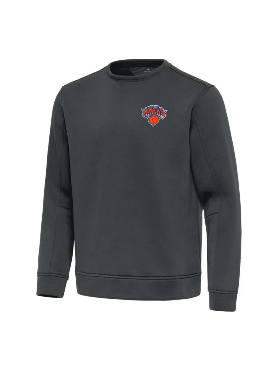 Свитшот с длинным рукавом Relevant Pullover New York Knicks Antigua — изображение 1 из 1, серебристый