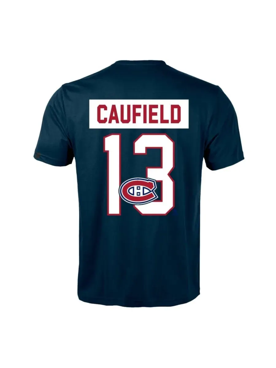 Футболка с принтом Cole Caufield Montreal Canadiens Richmond LevelWear — изображение 3 из 3, темно-синий