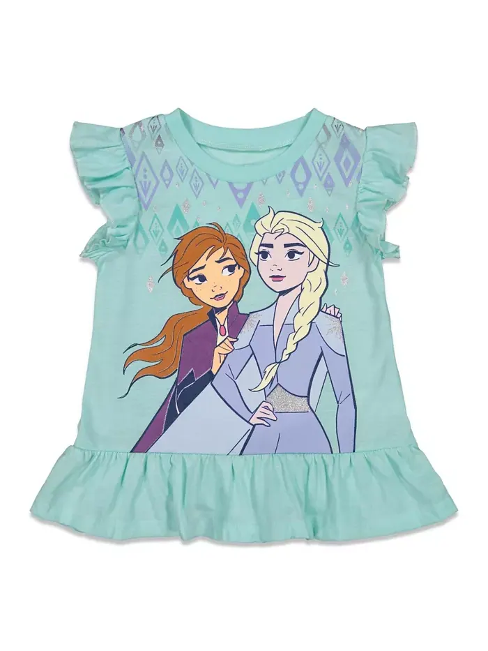 Детский топ и велосипедки для девочек Frozen — изображение 8 из 9