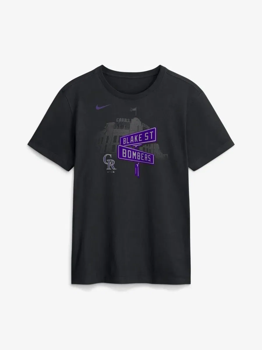Футболка с принтом Colorado Rockies Local Nike — изображение 1 из 2, черный