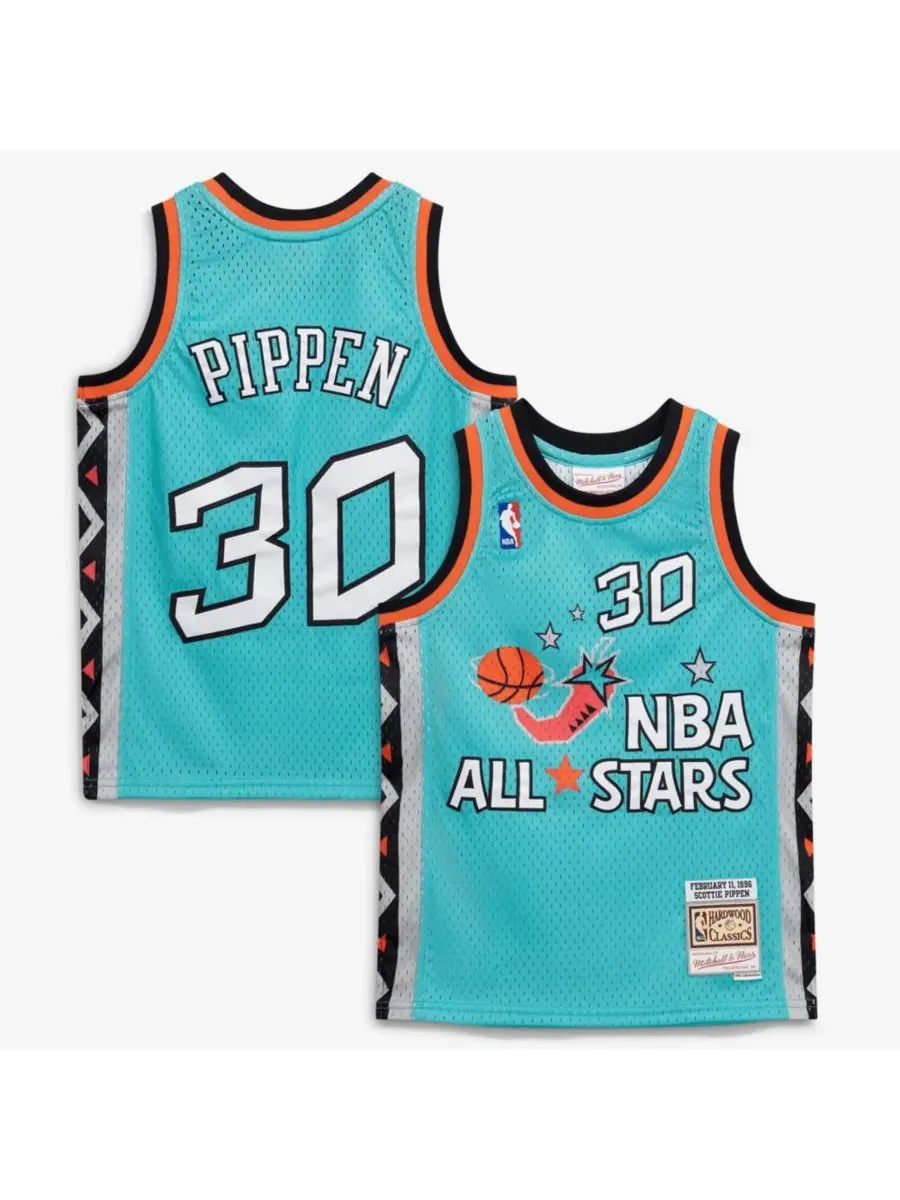 Майка-джерси с принтом Scottie Pippen Mitchell & Ness — изображение 1 из 5, бирюзовый