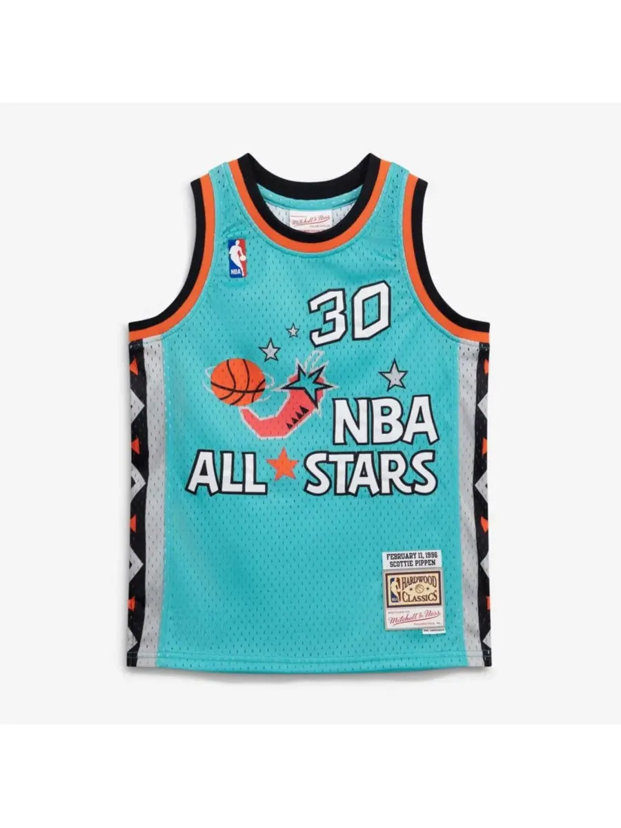 Майка-джерси с принтом Scottie Pippen Mitchell & Ness — изображение 5 из 5, бирюзовый