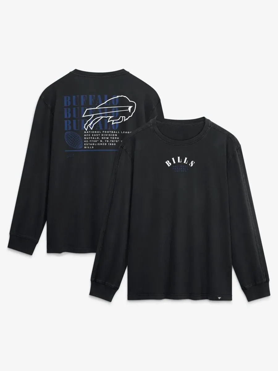 Футболка с длинным рукавом Fullback Drive Relaxed Fit Fanatics — изображение 1 из 3, черный