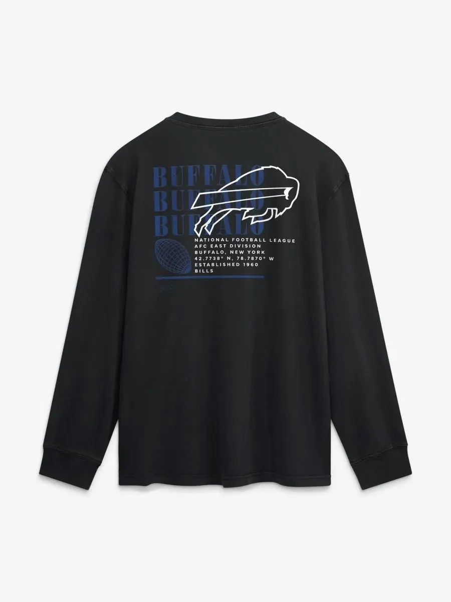 Футболка с длинным рукавом Fullback Drive Relaxed Fit Fanatics — изображение 3 из 3, черный