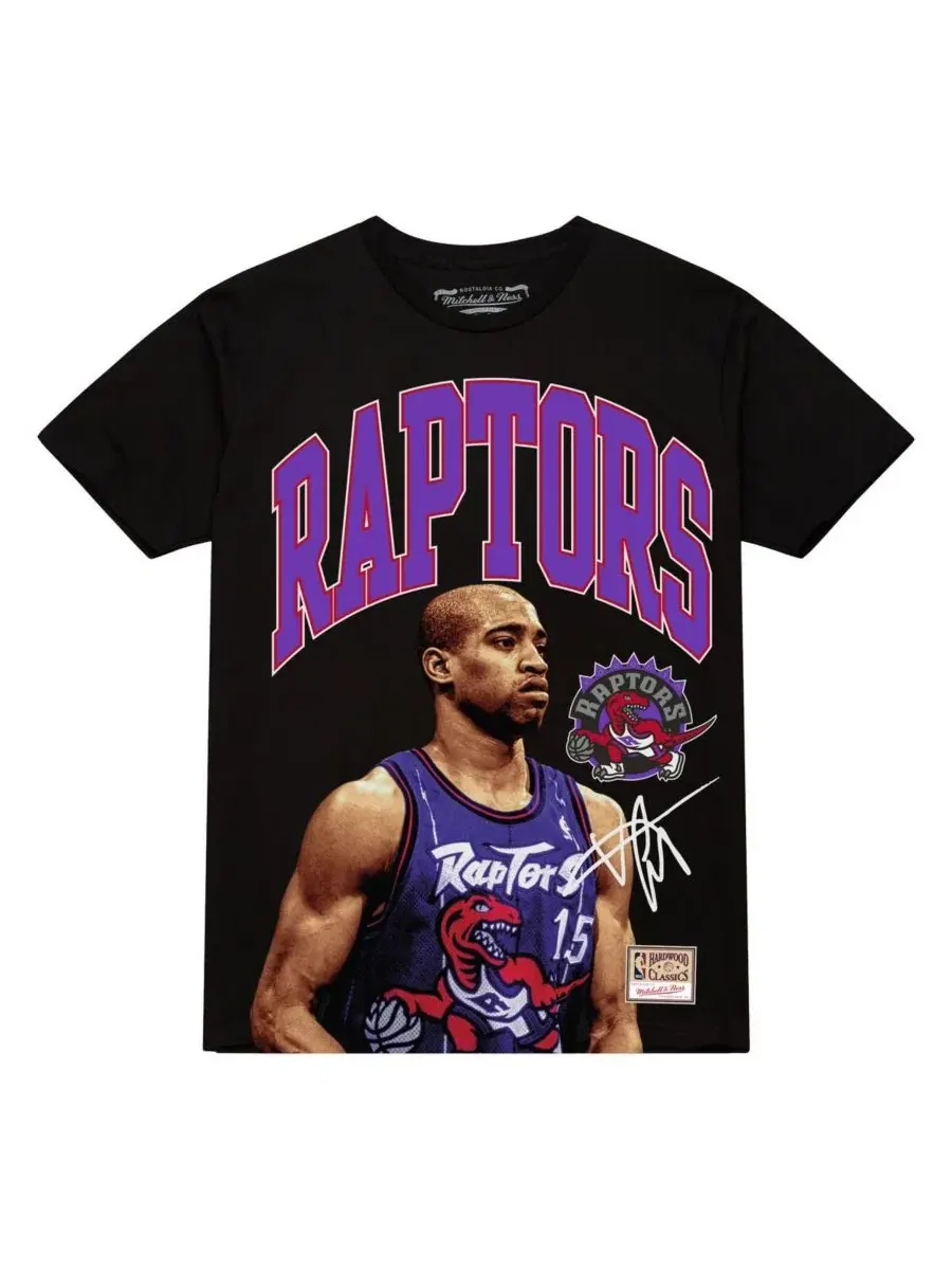 Футболка с длинным рукавом с принтом Vince Carter Hardwood Classics Player Arch Mitchell & Ness — изображение 2 из 3, черный