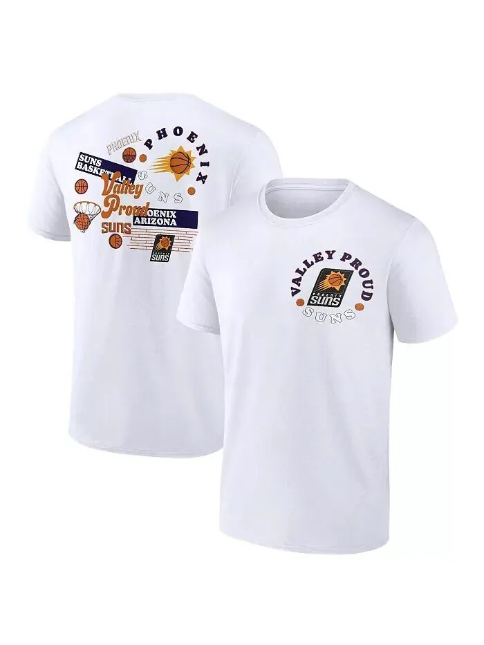 Мужская белая футболка Phoenix Suns Street Collective Fanatics — изображение 1 из 3