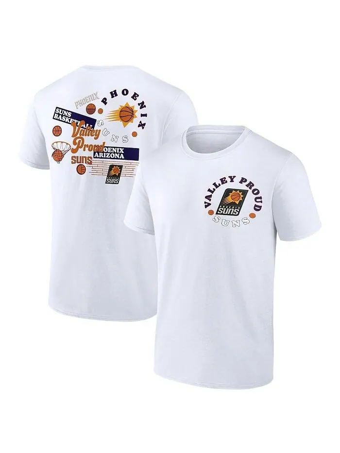 Мужская белая футболка с логотипом Phoenix Suns Street Collective Fanatics — изображение 1 из 3, белый