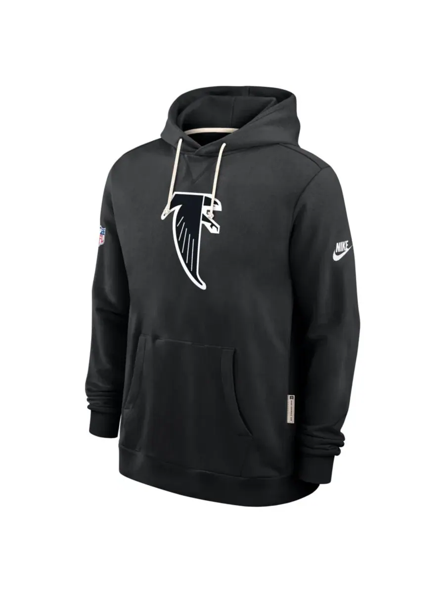 Мужская черная толстовка с капюшоном Atlanta Falcons Sideline Offensive Set Play Performance Nike — изображение 5 из 5