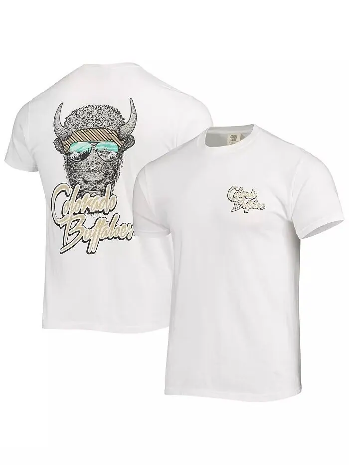 Мужская белая футболка-бандана с талисманом Colorado Buffaloes Image One