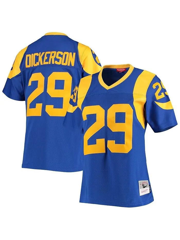 Женская футболка команды Eric Dickerson Royal Los Angeles Rams Legacy Replica Team Mitchell & Ness — изображение 1 из 3