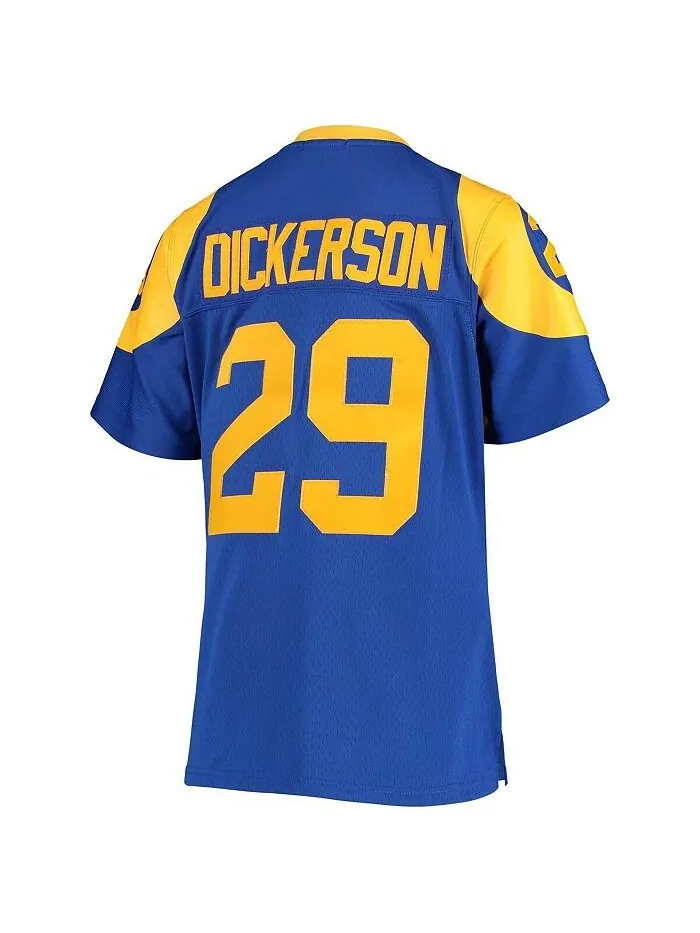 Женская футболка команды Eric Dickerson Royal Los Angeles Rams Legacy Replica Team Mitchell & Ness — изображение 3 из 3