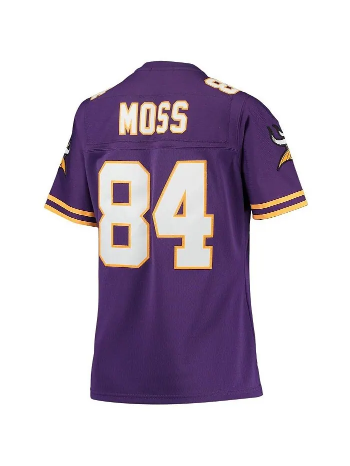 Женская футболка Randy Moss Purple Minnesota Vikings Legacy Replica Team Mitchell & Ness — изображение 3 из 3, фиолетовый