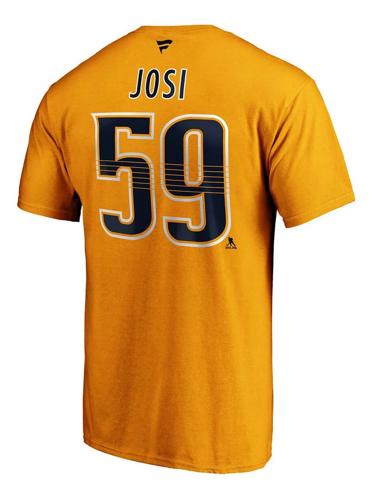 Мужская футболка roman josi gold nashville predators с подлинным именем и номером игрока stack — изображение 3 из 3, золото