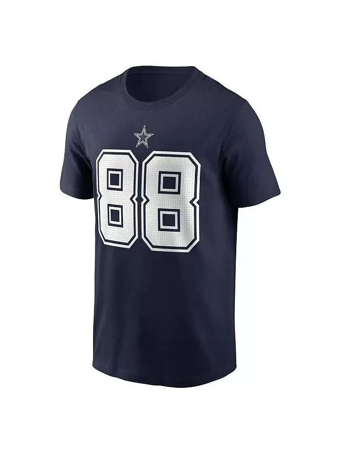 Мужская футболка CeeDee Lamb Navy Dallas Cowboys с именем и номером игрока Nike — изображение 3 из 3