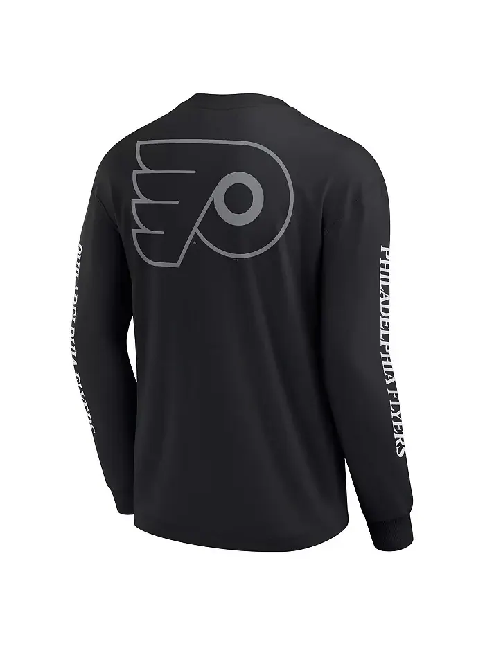 Мужская черная футболка с длинным рукавом Philadelphia Flyers Elements Strive Fanatics — изображение 3 из 3