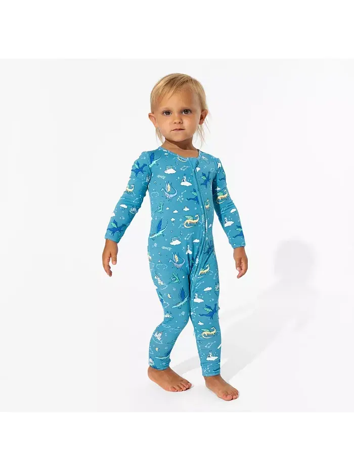 Детский комбинезон Baby Dragon Dreams с отстегивающимися пинетками для мальчиков Bellabu Bear — изображение 2 из 3