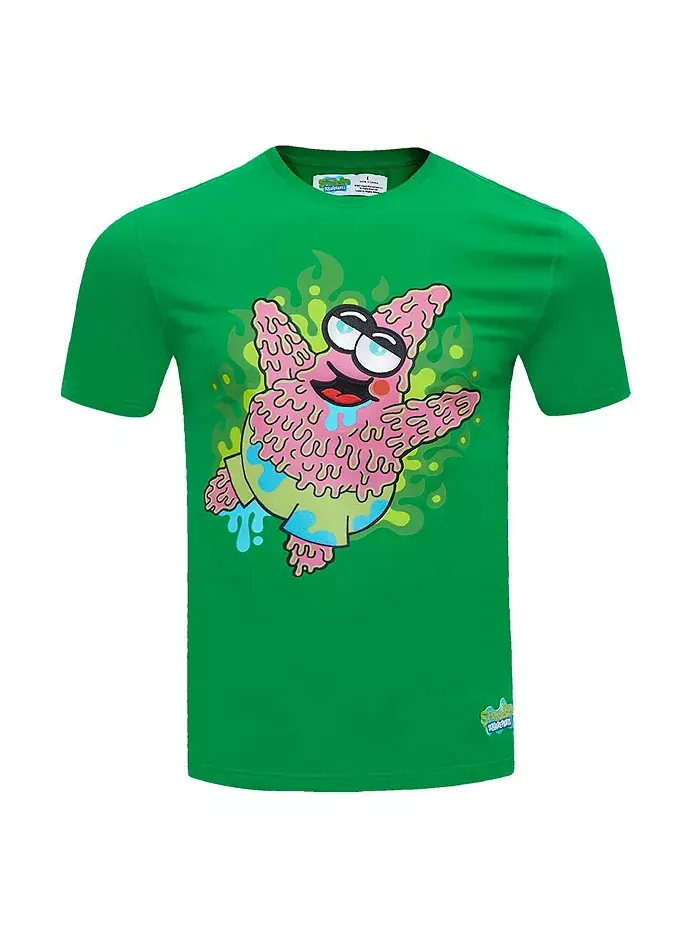 Мужская футболка Kelly Green SpongeBob SquarePants Krustypants Patrick Star Freeze Max — изображение 1 из 3