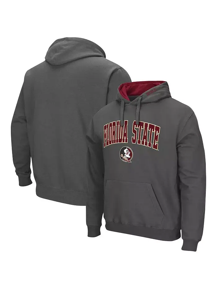 Мужская серая толстовка Florida State Seminoles с арочным логотипом 3.0 Colosseum — изображение 1 из 3