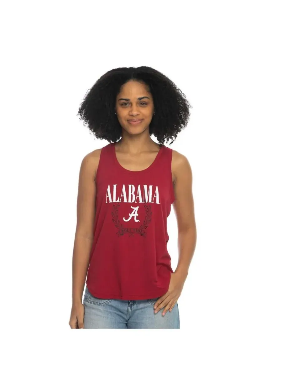 ZooZatz Женская майка Crimson Alabama Crimson Tide Everyday Tri-Blend — изображение 1 из 1, красный