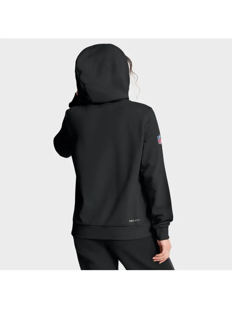 Nike Женская черная толстовка Pittsburgh Steelers 1933 Sideline Standard Issue Dri-FIT — изображение 2 из 2, черный