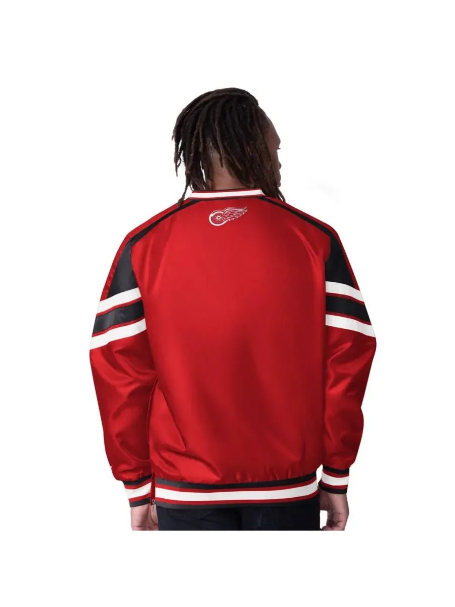 Starter Мужская красная куртка-пуловер Detroit Red Wings Reliver I с V-образным вырезом — изображение 2 из 2, красный