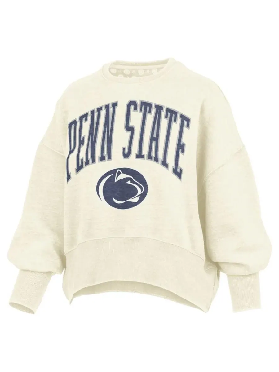 Pressbox Женская толстовка с круглым вырезом и удлиненным низом с логотипом Penn State Nittany — изображение 2 из 3