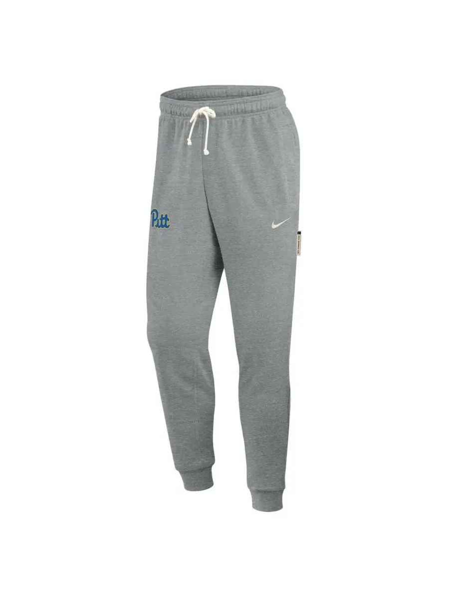 Nike Мужские спортивные брюки Pitt Panthers 2025 Sideline Standard Issue Dri-FIT Taper серого — изображение 3 из 3, серый