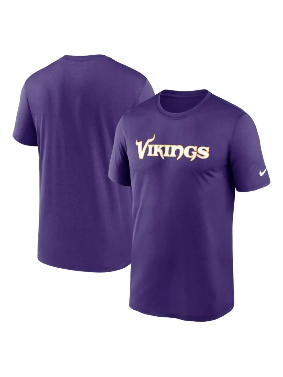 Nike Мужская фиолетовая футболка Minnesota Vikings Primetime Legend Performance с логотипом команды — изображение 1 из 3