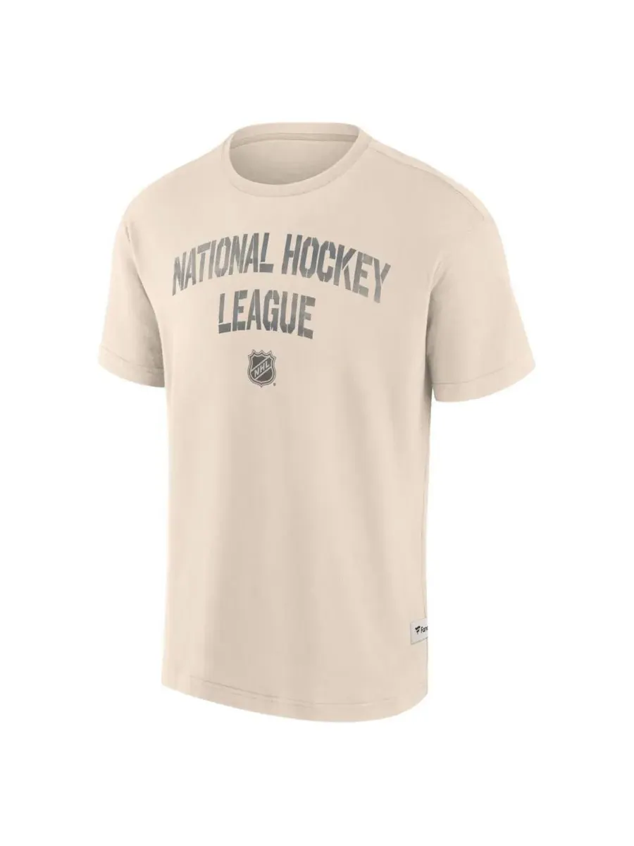 Fanatics Мужская кремовая футболка NHL Elements Weathered Tonal Future Ground — изображение 3 из 3, бежевый